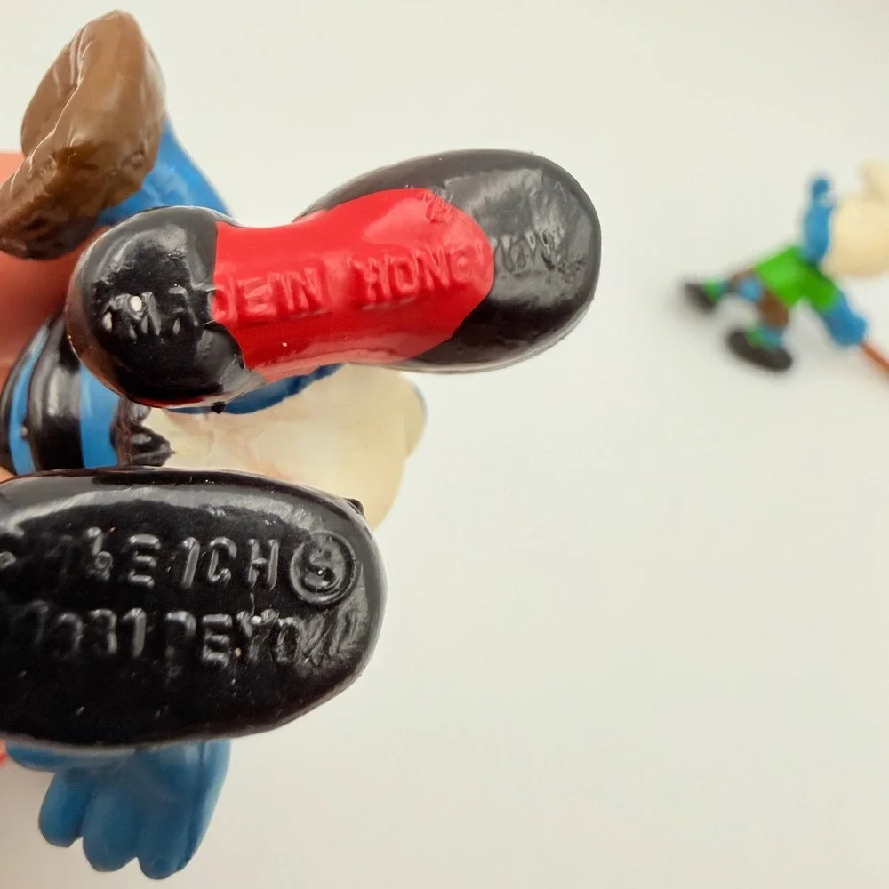 Vintage Schleich Smurfs Sports Figures Lot 1980 1981 Golf Football Baseball PVC